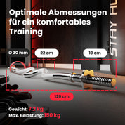 Hop-Sport Hantelbank mit Curlpult, Butterfly, Beincurler & klappbarer Trainingsbank, inkl. 129,5 kg Hantelset, SZ-Stange, Langhantel, Kurzhanteln – Fitnessbank für Heimtraining