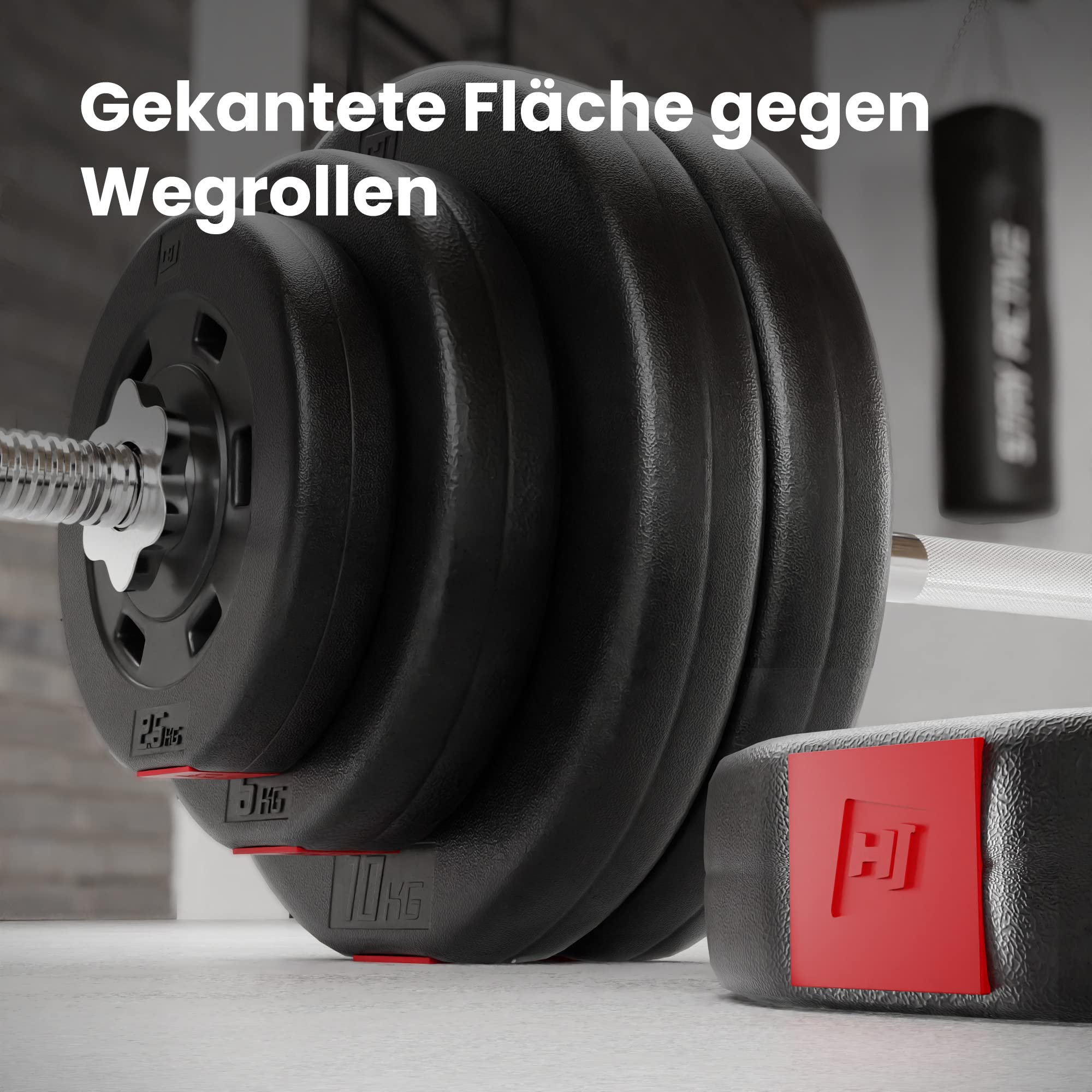 Hop-Sport Hantelbank mit Curlpult, Butterfly, Beincurler & klappbarer Trainingsbank, inkl. 129,5 kg Hantelset, SZ-Stange, Langhantel, Kurzhanteln – Fitnessbank für Heimtraining